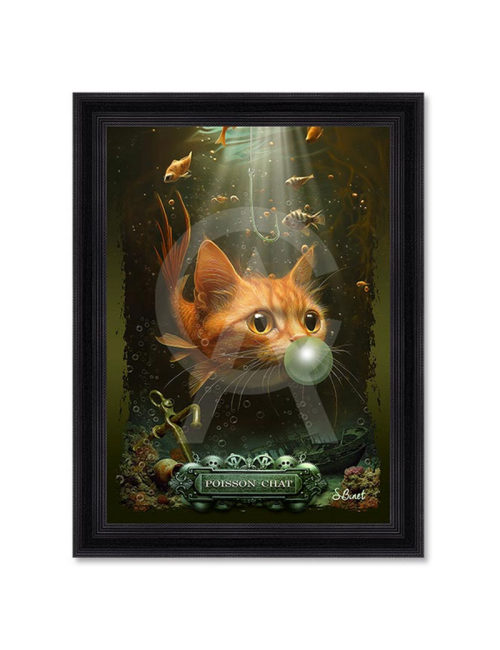 Tableau Poisson-Chat – Sylvain Binet