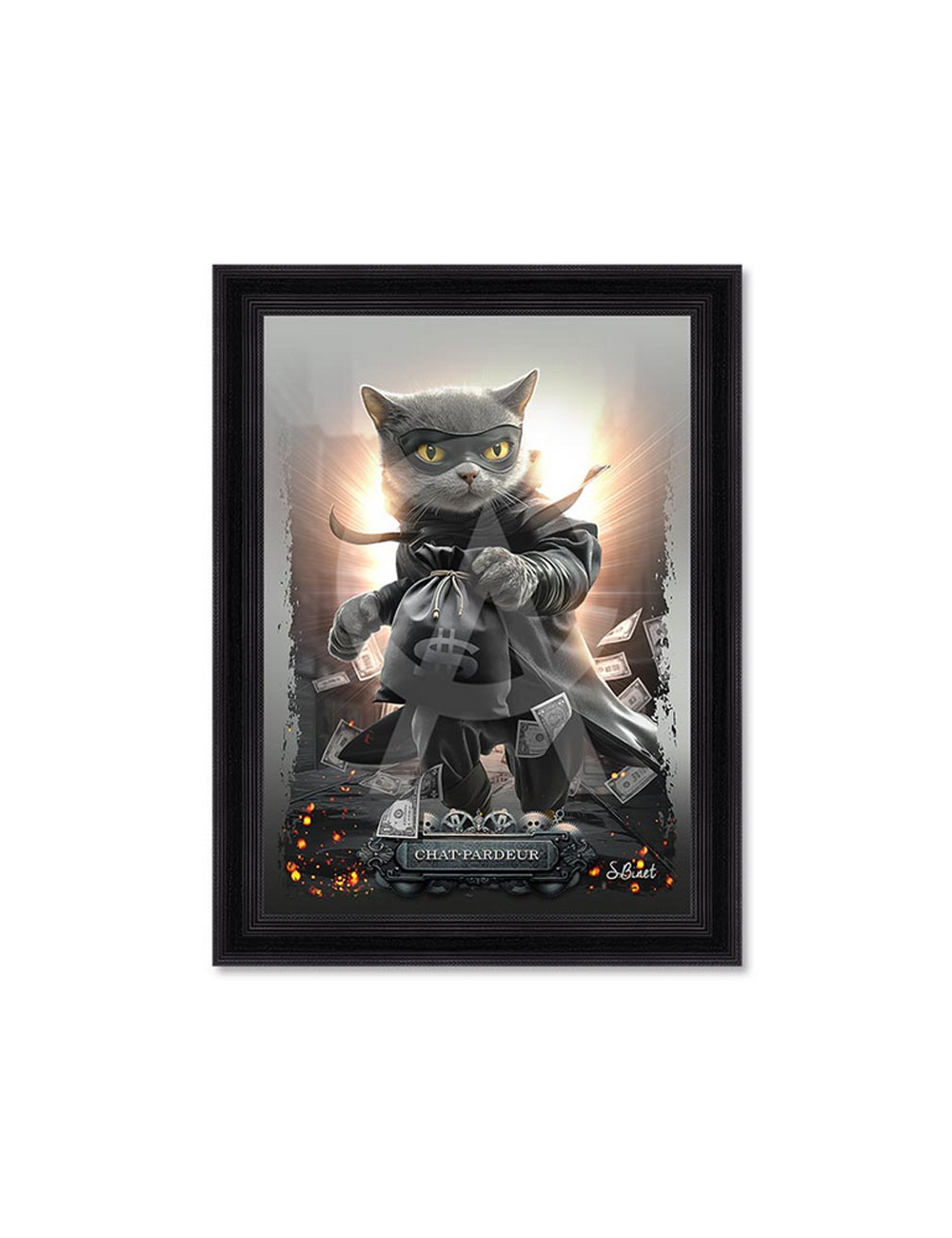 Tableau Chat-Pardeur 80x120cm– Sylvain Binet