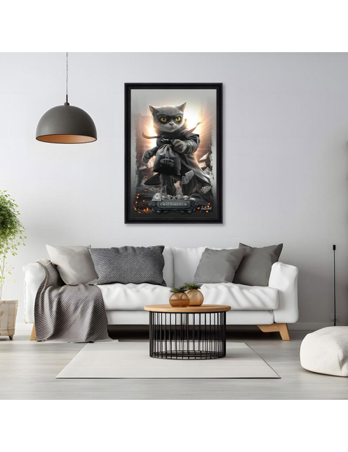 Tableau Chat-Pardeur 80x120cm– Sylvain Binet