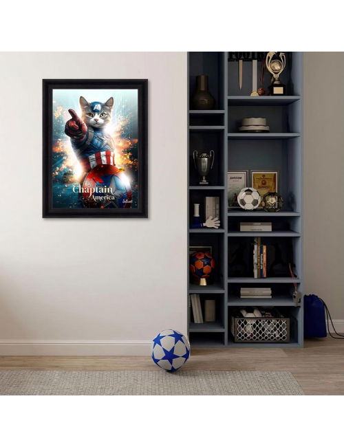 Tableau Chaptain America 80x120cm – Sylvain Binet