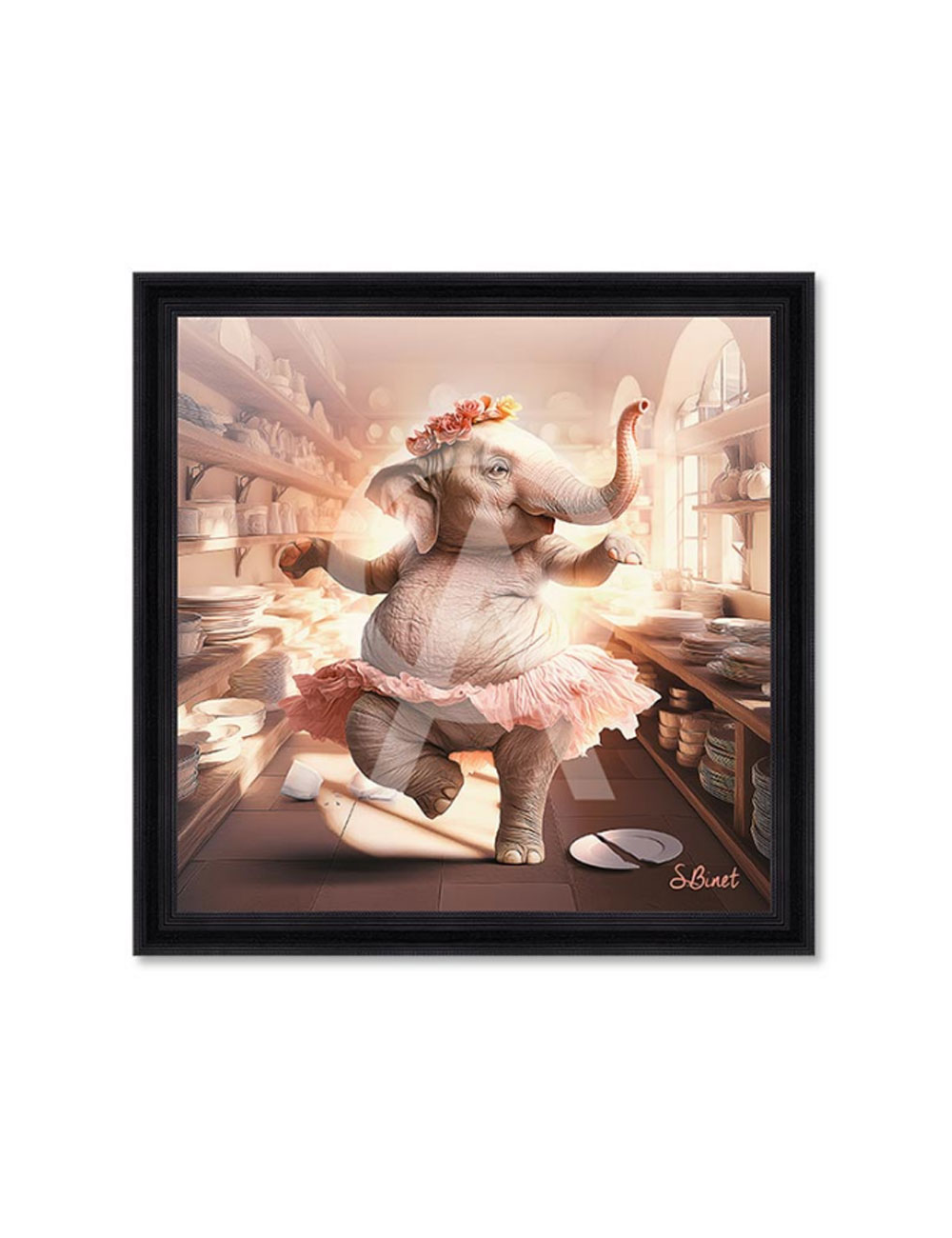 Tableau Eléphant Magasin XXL – Sylvain Binet