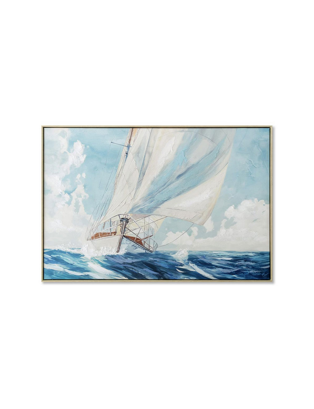 Voiliers en mer- Tableau marin 80x120cm