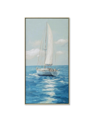 Détente en mer-Tableau contemporain marin