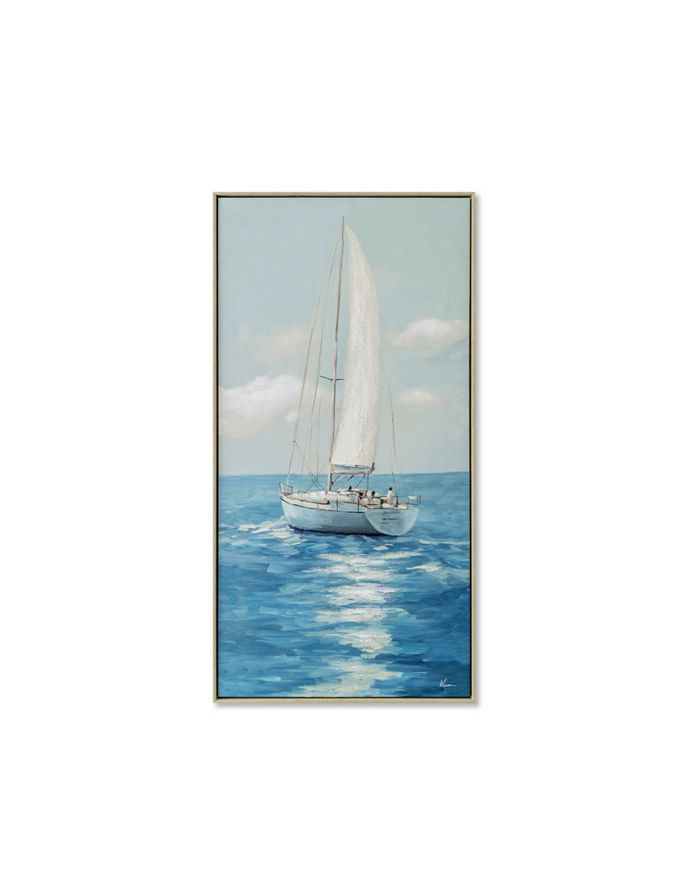 Détente en mer-Tableau contemporain marin