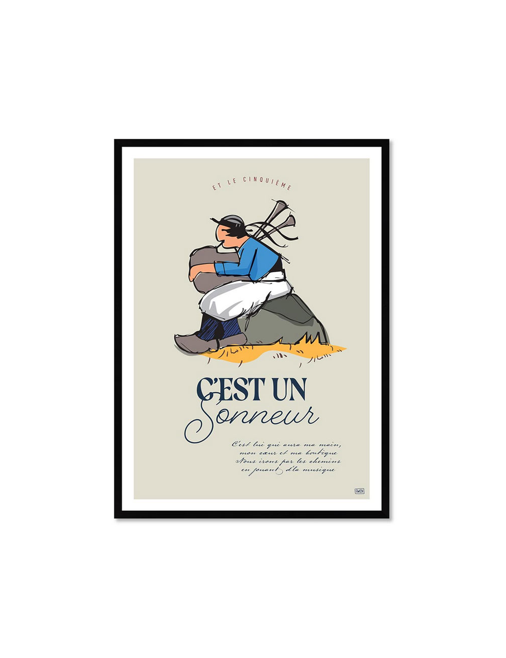 C'est un sonneur – Affiche régionale par Gwen