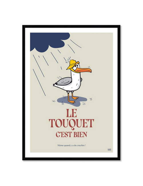 Le Touquet, c'est bien – Affiche régionale par Gwen