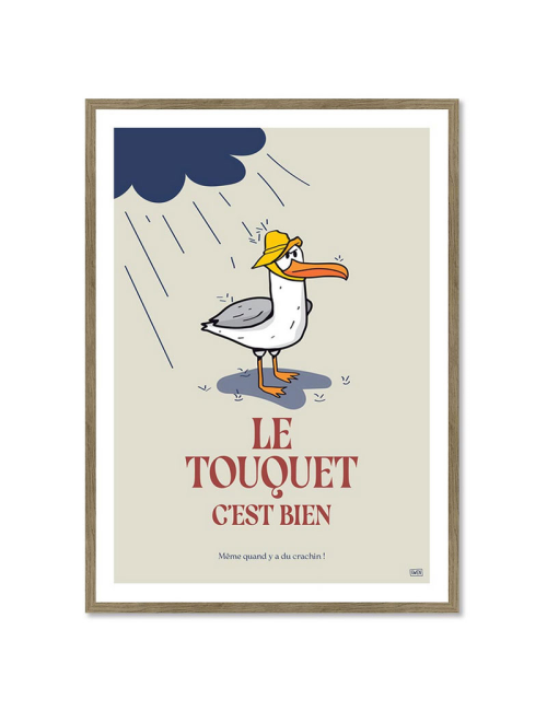 Le Touquet, c'est bien – Affiche régionale par Gwen
