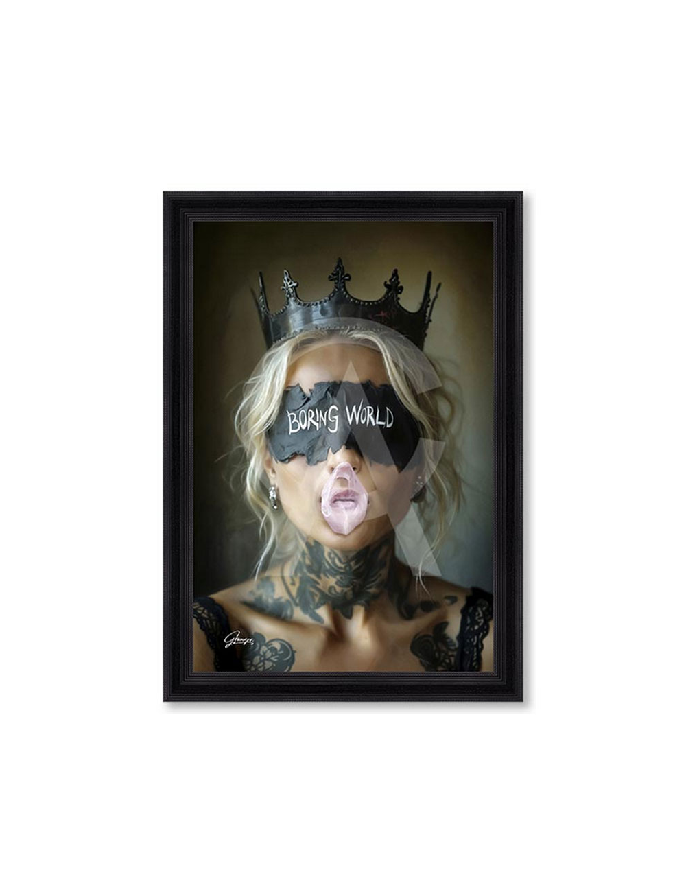 Tableau Boring World 80x120 cm -Alexandre Granger