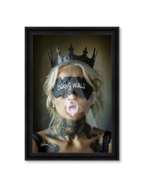 Tableau Boring World 80x120 cm -Alexandre Granger