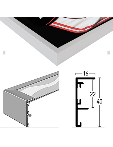 Cadres pour maillots Frame Box Éco 60x80cm de Nielsen Design