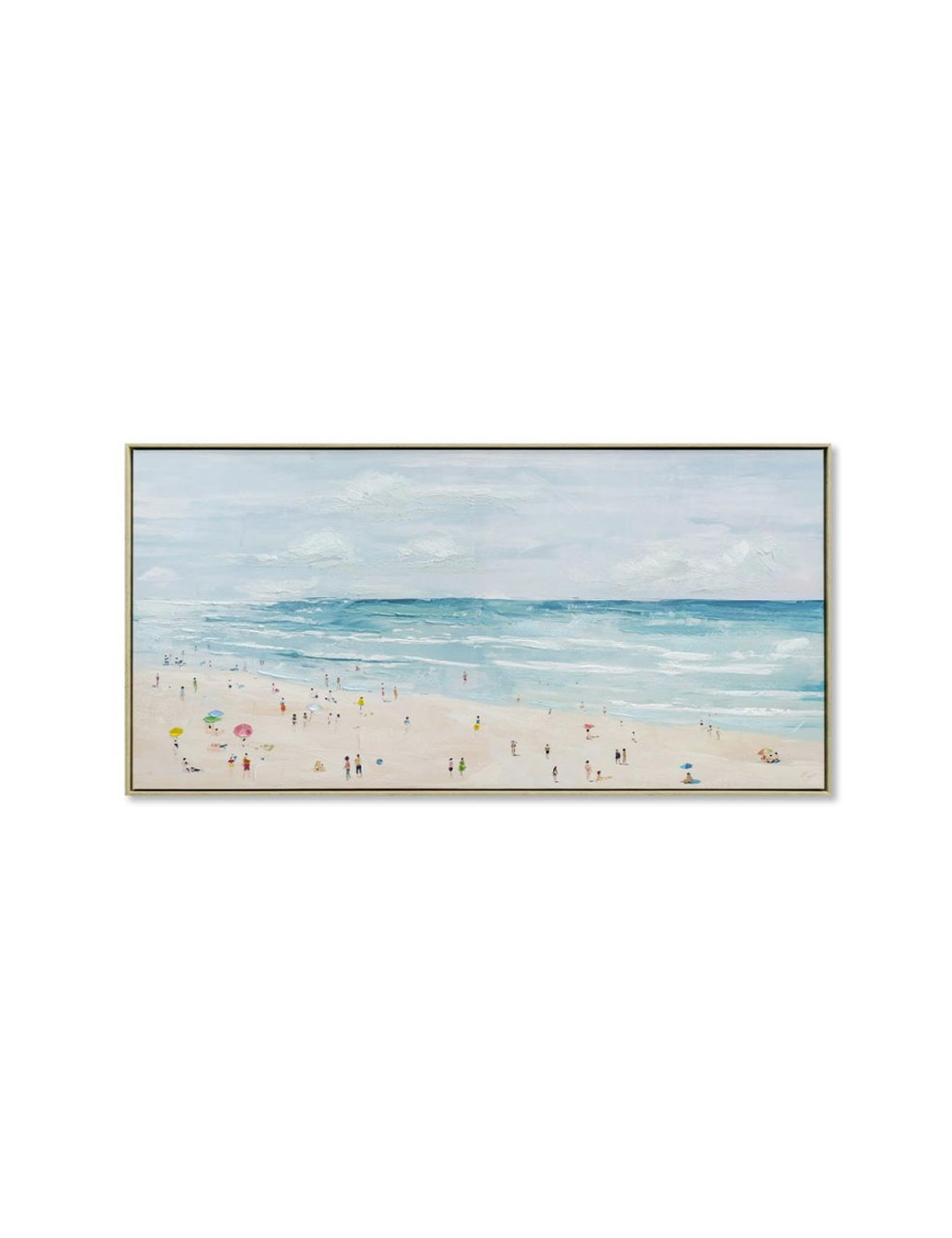 Tableau plage estivale – toile 70x140 cm
