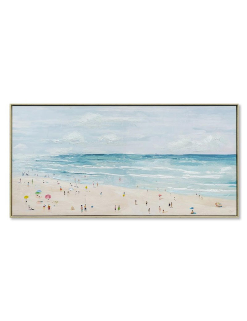 Tableau plage estivale – toile 70x140 cm