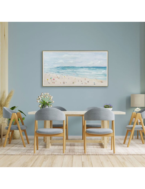 Tableau plage estivale – toile 70x140 cm