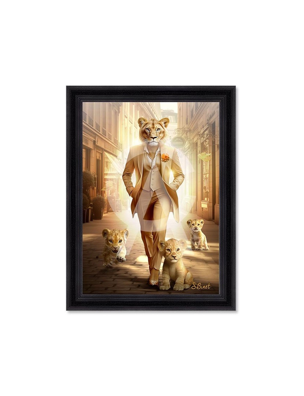 Tableau Lionne Paris 80x120cm – Sylvain Binet