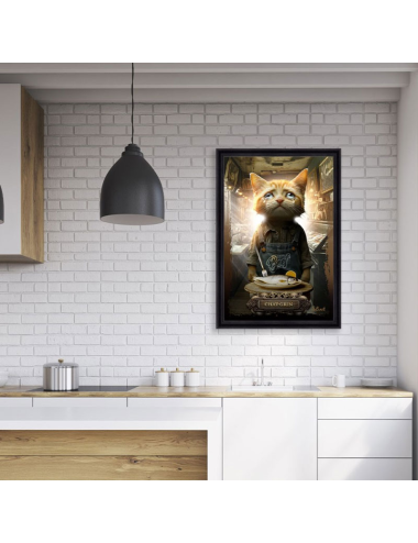 Tableau Chat-Grin 80x120cm – Sylvain Binet