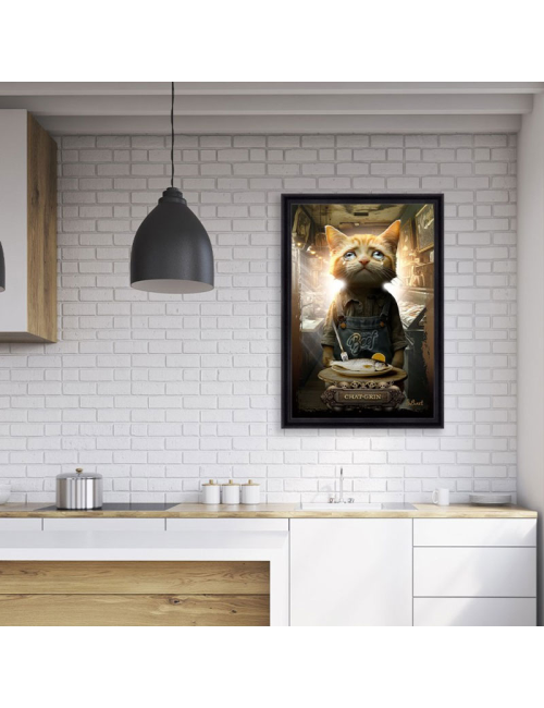 Tableau Chat-Grin 80x120cm – Sylvain Binet