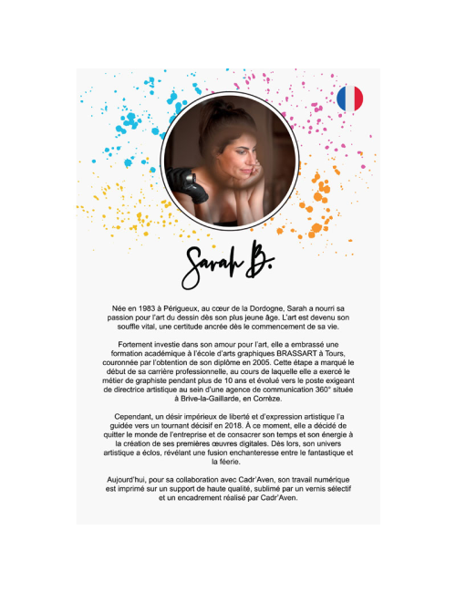 Tableau Vert Sirène – Sarah B