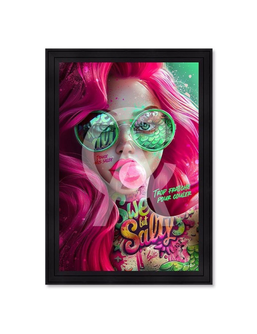 Tableau Vert Sirène 80x120 – Sarah B