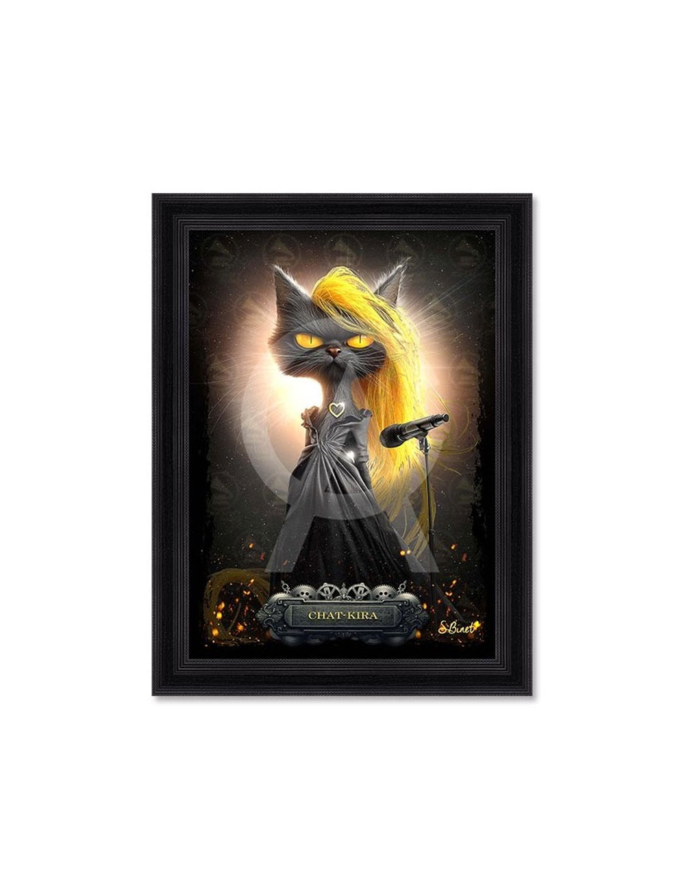 Tableau Chat-kira 80x120 cm – Sylvain Binet