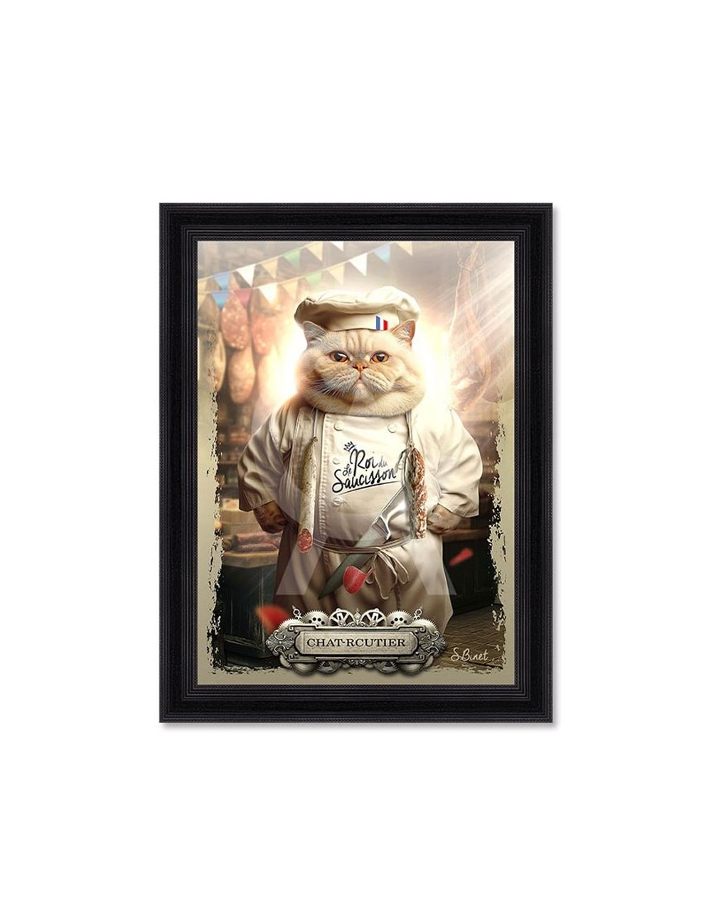 Tableau Chat-rcutier 80x120 cm – Sylvain Binet