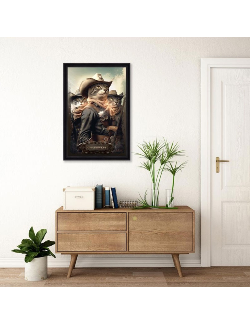 Tableau Chat-rwest 80x120 – Sylvain Binet