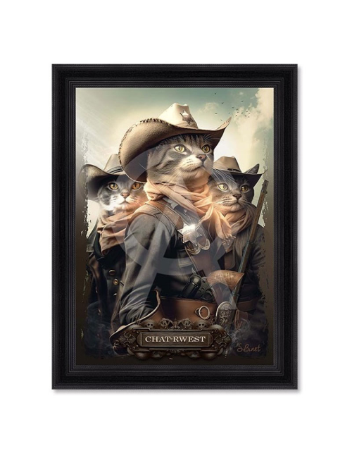 Tableau Chat-rwest 80x120 – Sylvain Binet