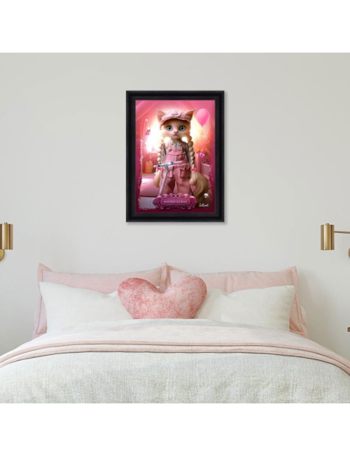 Tableau Nattes à Chat 80x120 – Sylvain Binet