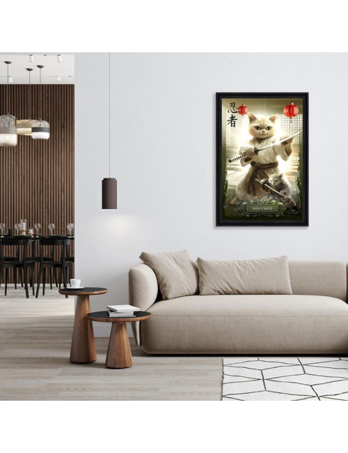 Tableau Nin-Chat 80x120cm – Sylvain Binet