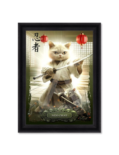 Tableau Nin-Chat 80x120cm – Sylvain Binet