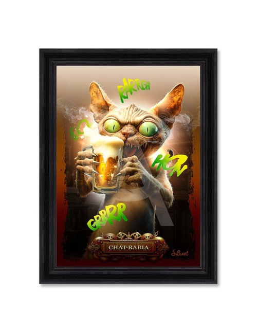 Tableau Chat-rabia 80x120 – Sylvain Binet