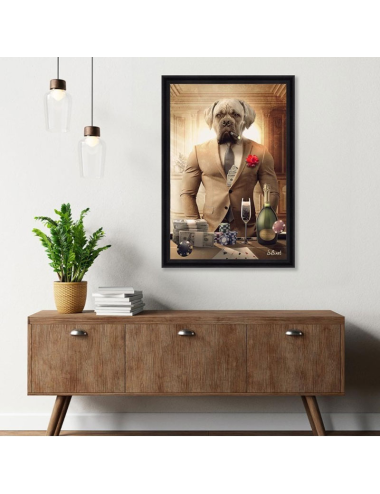 Tableau Chien Luxury Sylvain Binet – Décoration murale moderne et originale