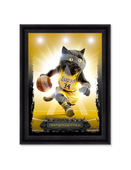 Tableau Chat-quille O’Neal 80x120 cm – Sylvain Binet