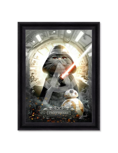 Tableau Chat-Rwars 80x120 cm – Sylvain Binet