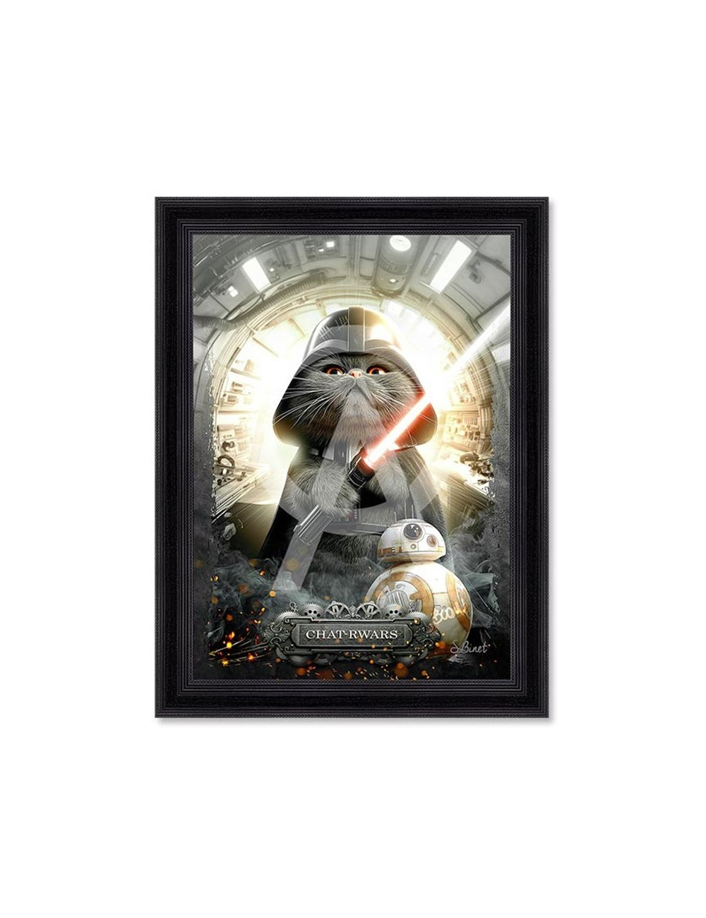 Tableau Chat-Rwars 80x120 cm – Sylvain Binet