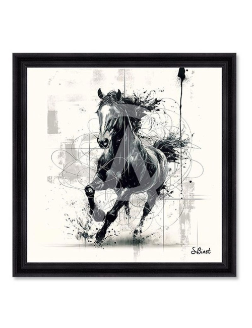 Tableau Cheval N&B V3 – Sylvain Binet
