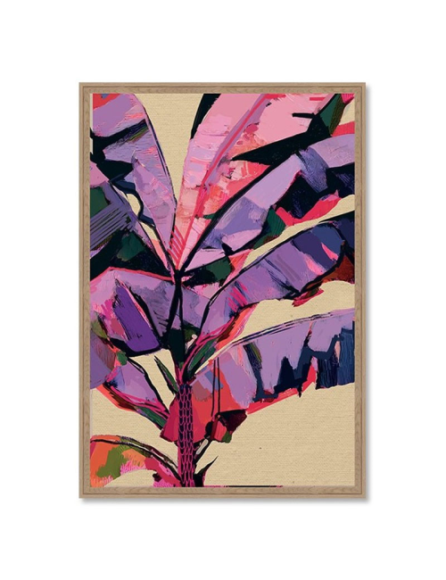 Tableau feuilles tropicales design contemporain