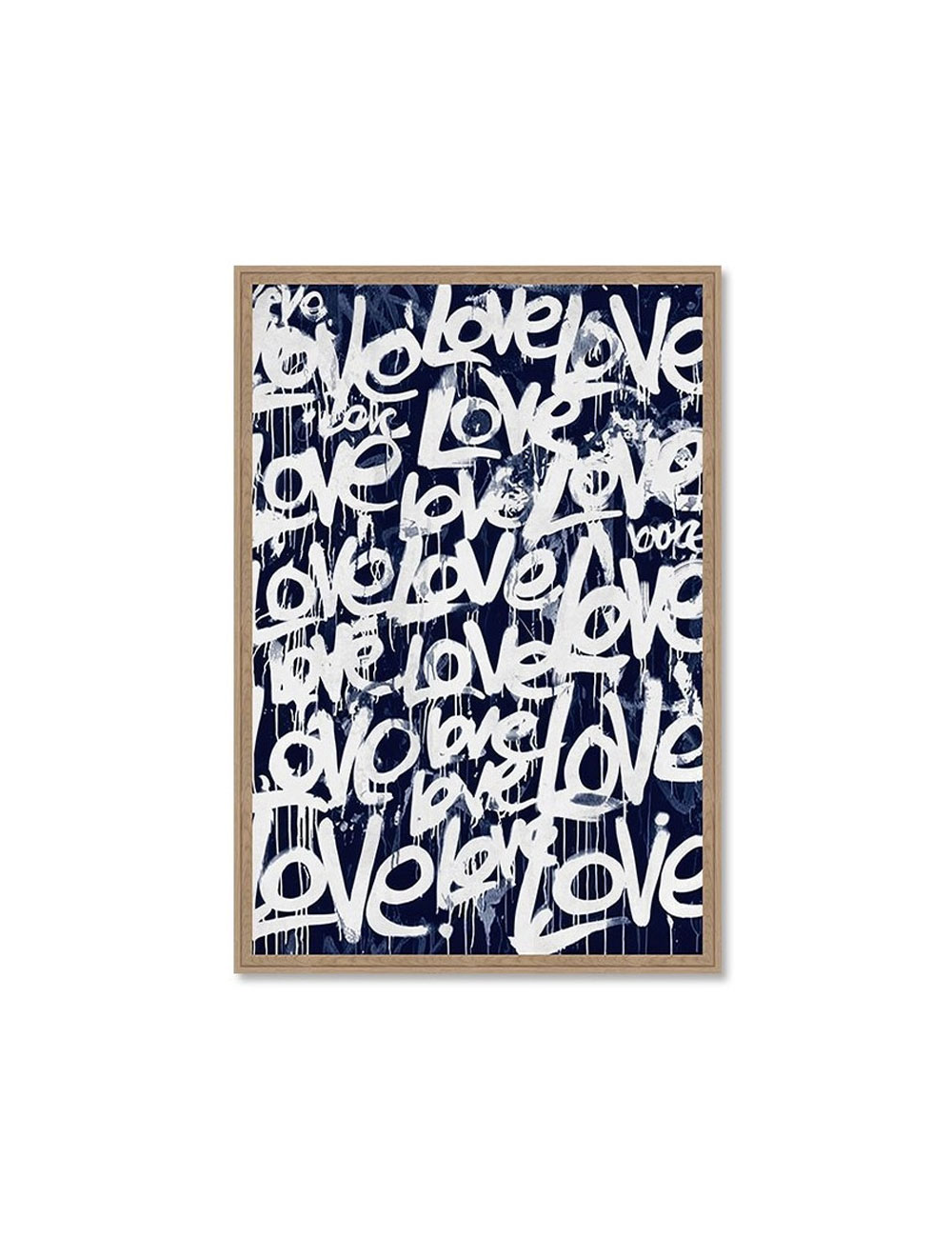 Tableau graffiti LOVE art urbain moderne