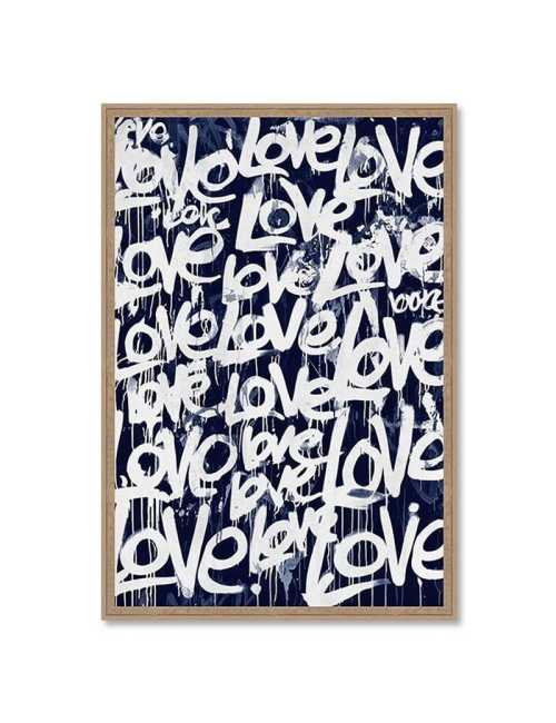 Tableau 80x120 graffiti LOVE design urbain