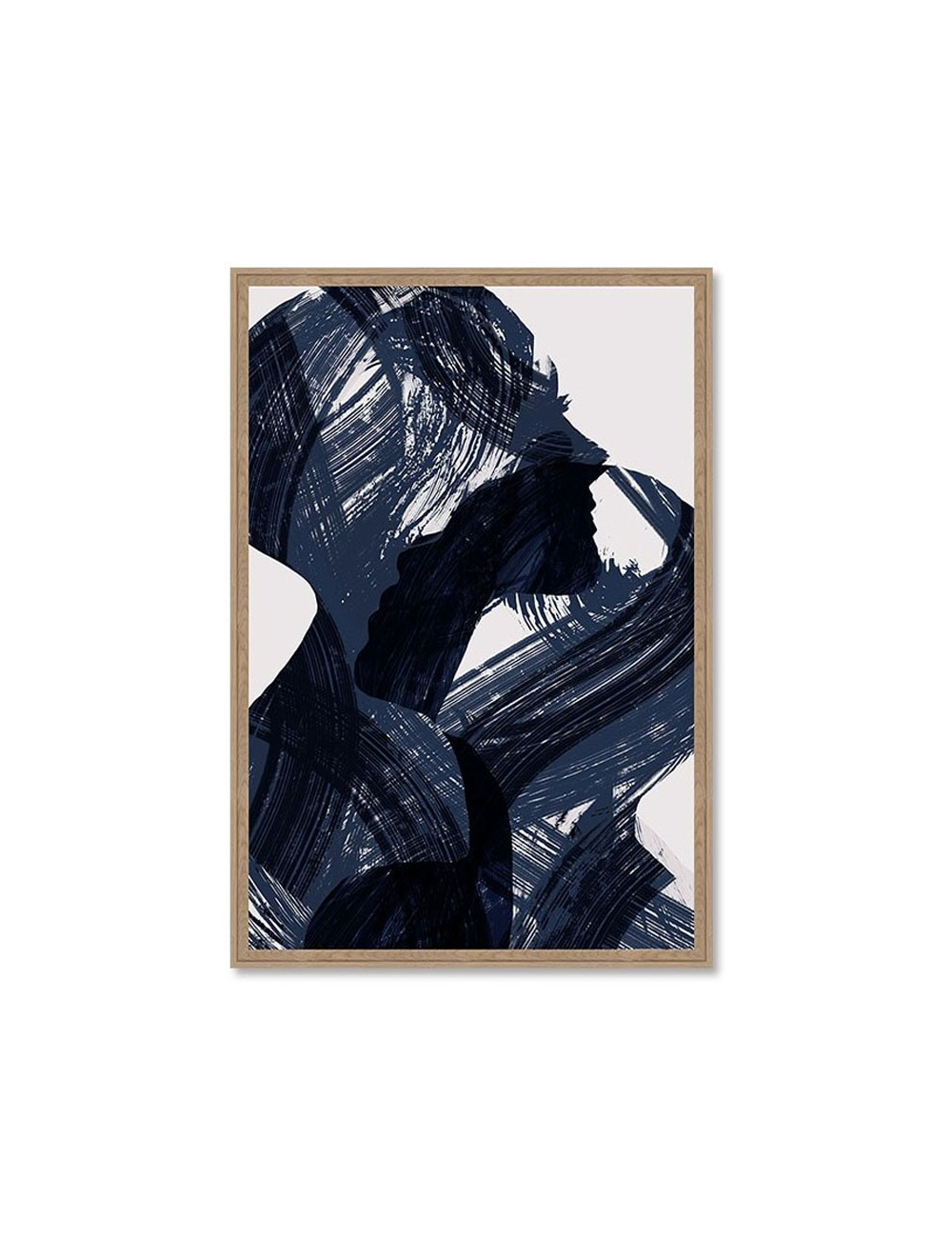 Tableau 80x120 silhouettes abstraites bleu