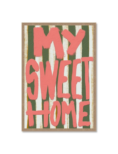 Tableau typographique My Sweet Home moderne