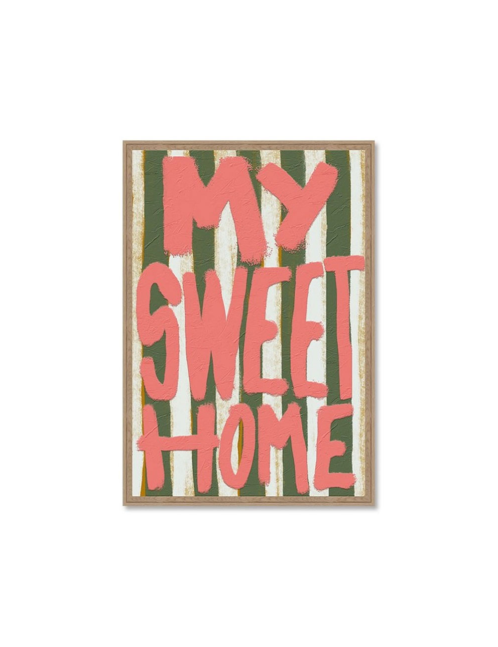 Tableau 80x120 My Sweet Home typographique moderne