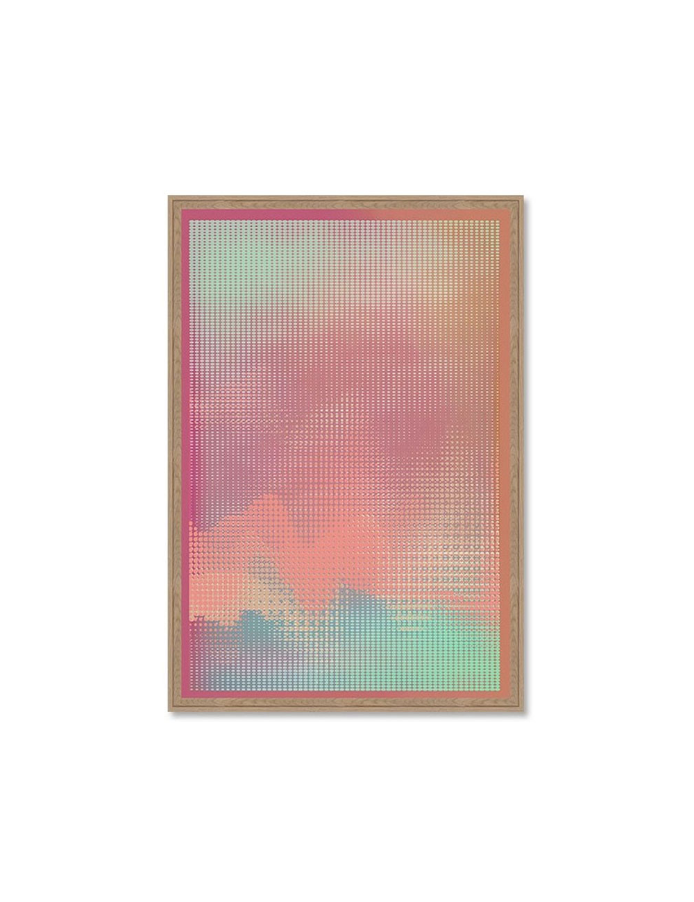 Tableau abstrait dégradé pastel