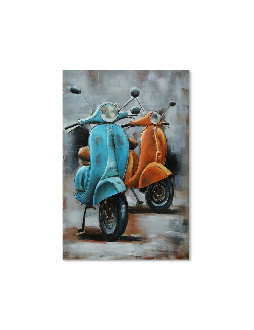 Tableau métal 3D Vespa vintage 80x120