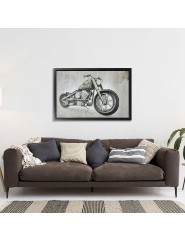 Tableau moto design – toile artistique grand format industriel