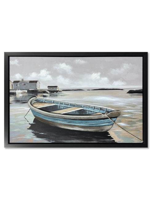 Tableau barque en bord de mer – 80x120 cm