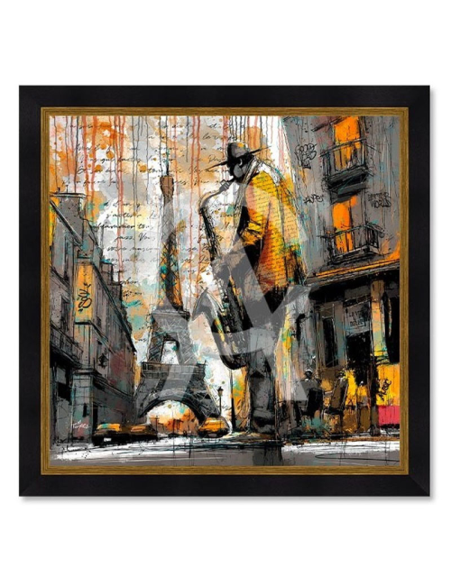 Tableau Le saxophoniste à Paris – Romaric