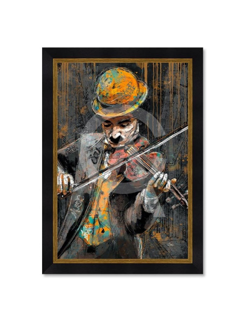 Tableau Charlie Chaplin Violon – Romaric