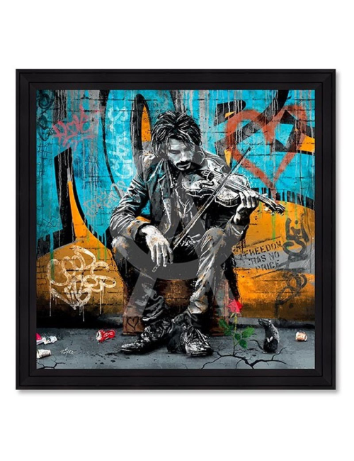 Tableau Le violoniste et la rose – Romaric