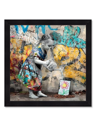 Tableau La petite fille et l’iPad – Romaric