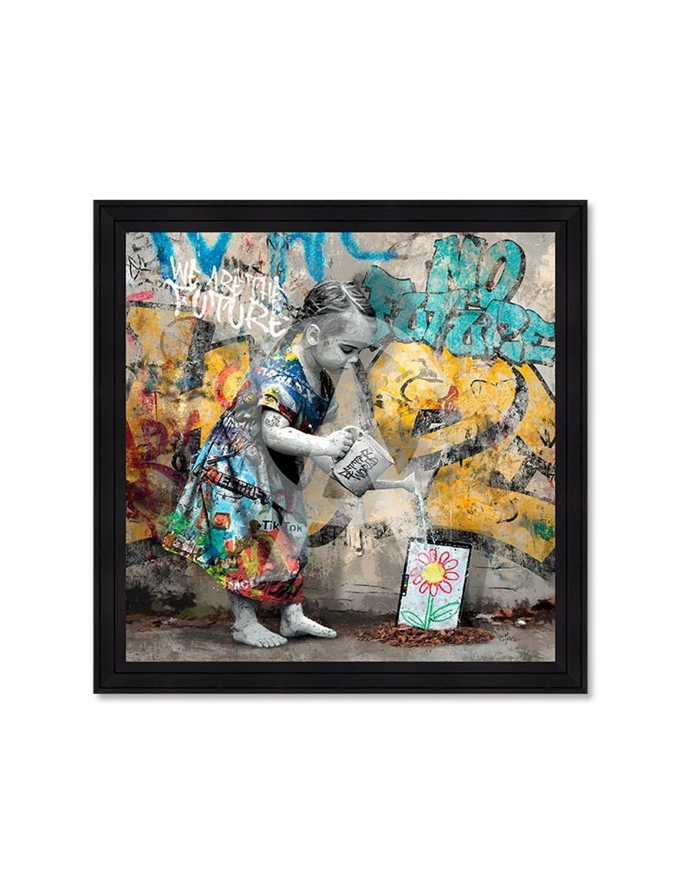 Tableau La petite fille et l’iPad – Romaric